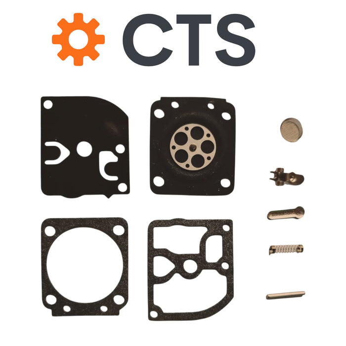 Carburetor Carb Repair Rebuild Kit for Zama C1S-E1 & C1S-E2 Carburetors Replaces Echo 12530008360 and Zama RB-124