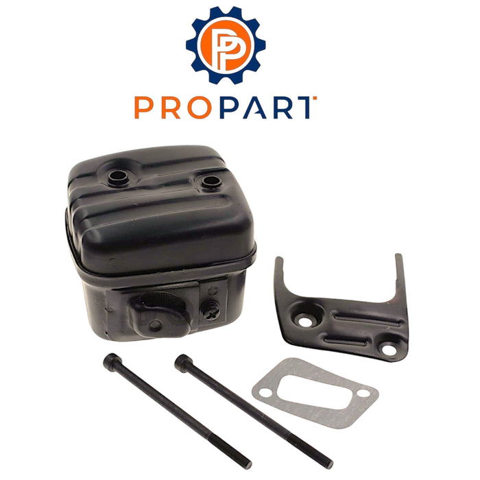 ProPart Muffler Exhaust with Bracket Bolt Screw Gasket Kit for Husqvarna 340 345 346 XP 350 353 Chainsaw Replaces 503 86 28 03 and 503862803